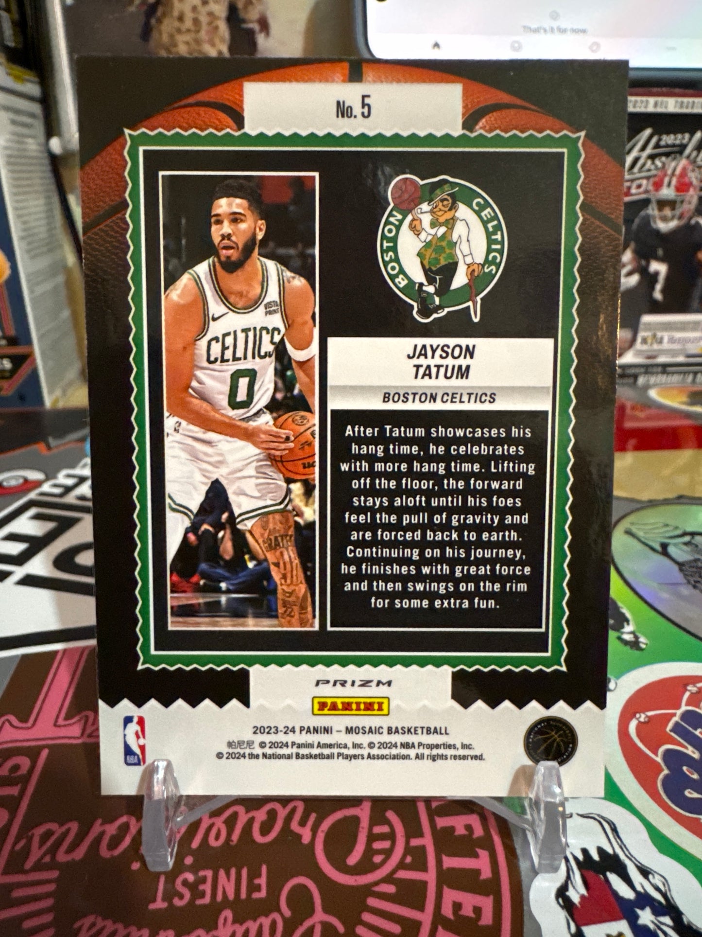 2023 Panini Mosaic Jam Masters #5 Jayson Tatum- Mosaic Foil Parallel
