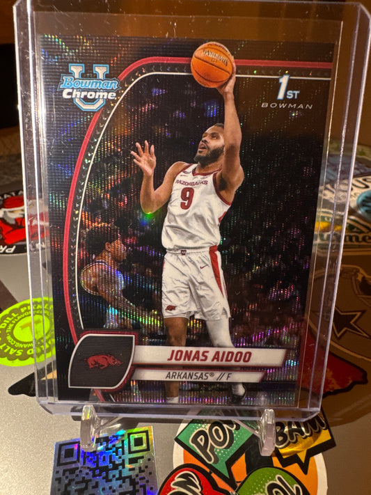 2024 Topps Bowman U #32 Jonas Aidoo- 1’st Bowman -Black Wave Parallel