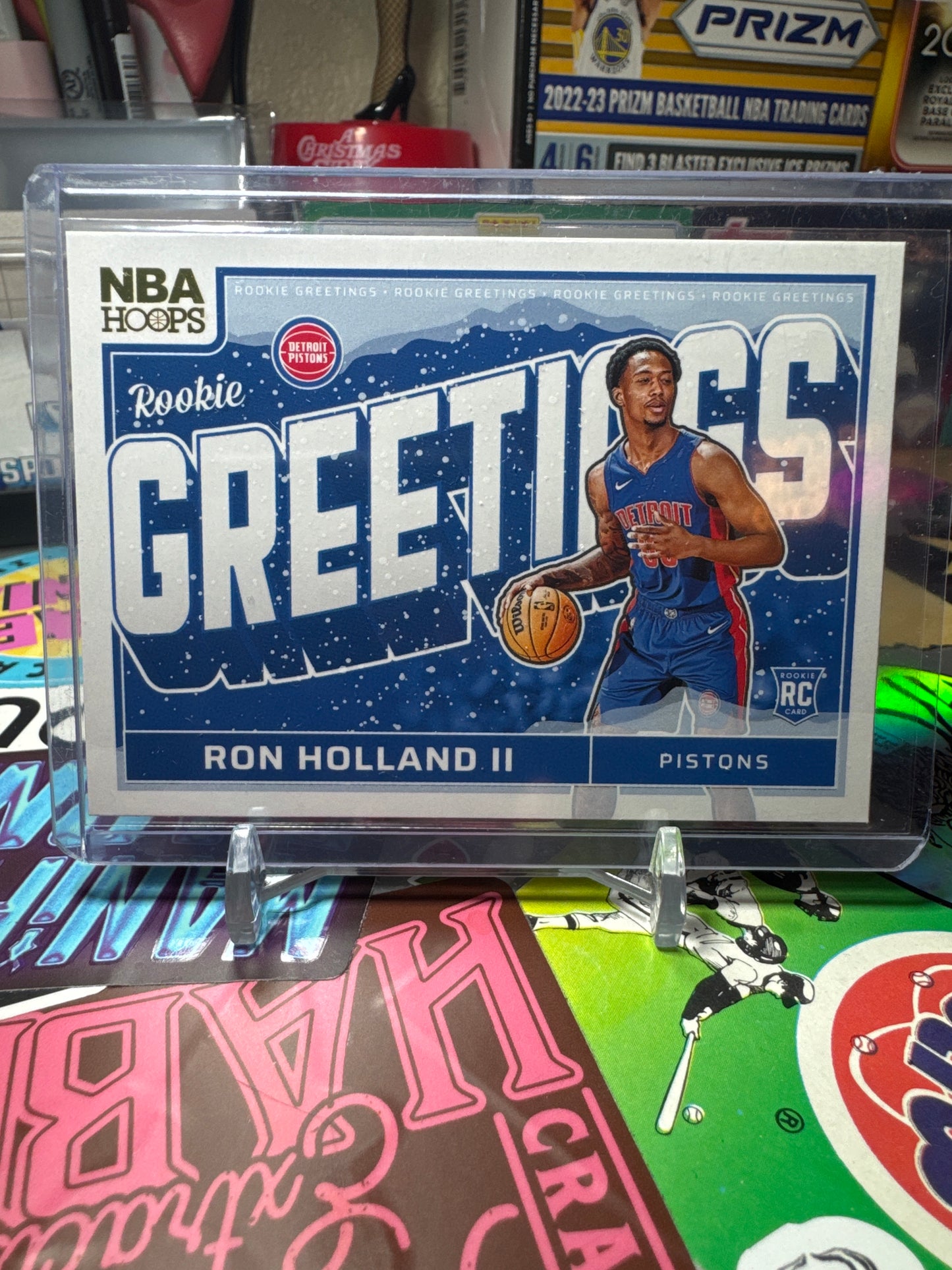 2024 Panini Hoops Rookie Greetings #3 Ron Holland II RC- Winter Patallel