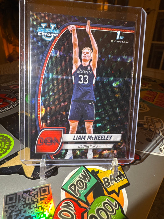 2024 Topps Bowman U #52 Liam McNeely- 1’st Bowman -Black Wave Parallel