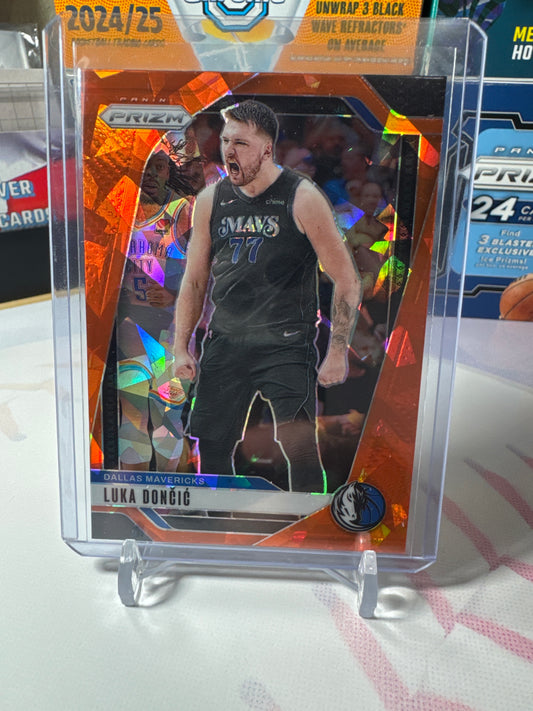 2024 Panini Prizm #89 Luka Doncic- Orange Ice Parallel