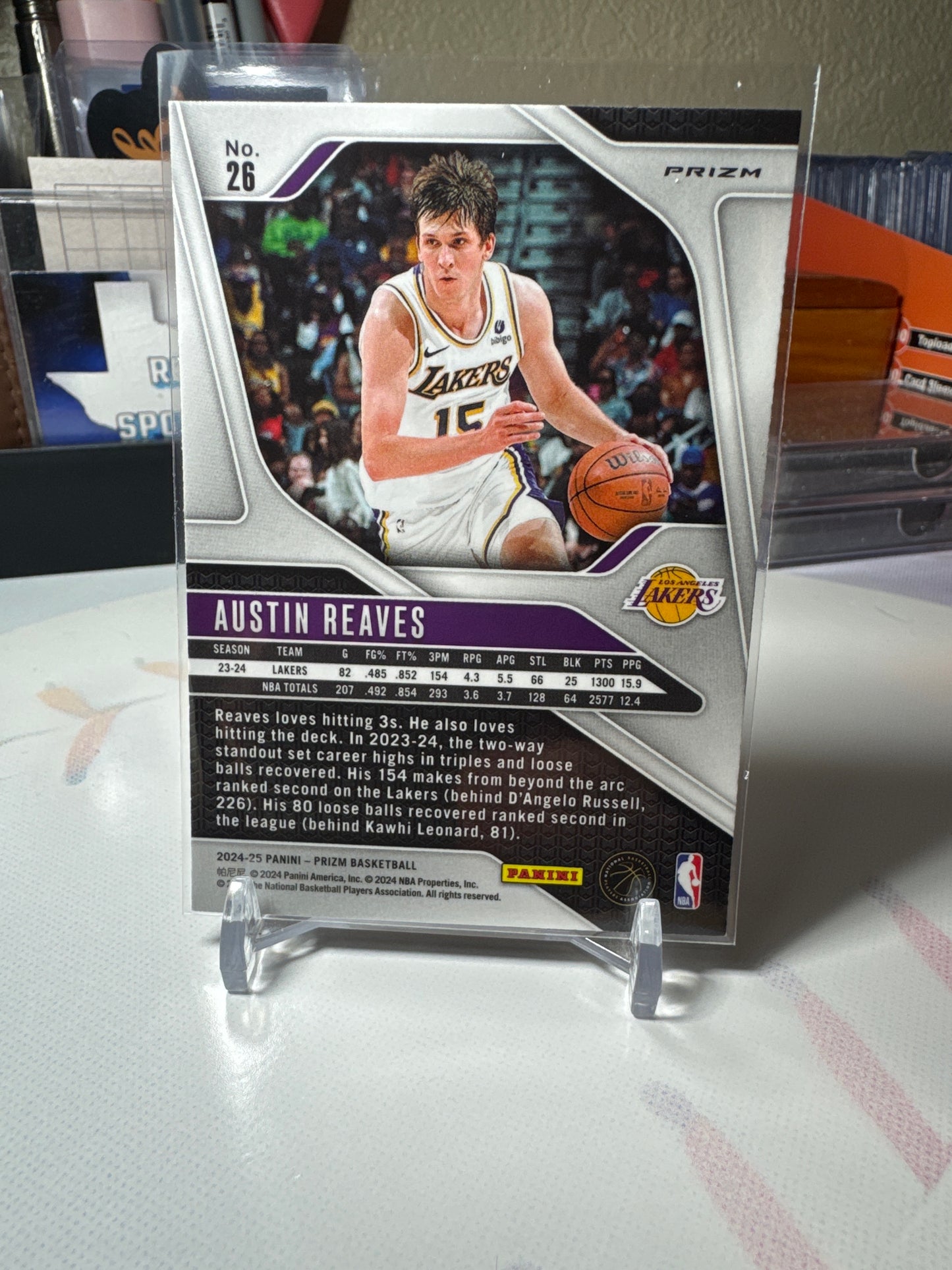 2024 Panini Prizm #26 Austin Reeves- True Silver Parallel
