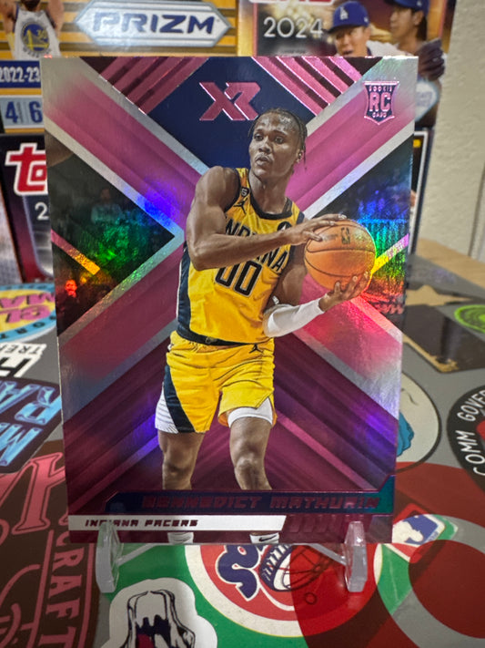 1022 Panini Chronicles XR #291 Bennedict Mathurin - Pink Parallel RC