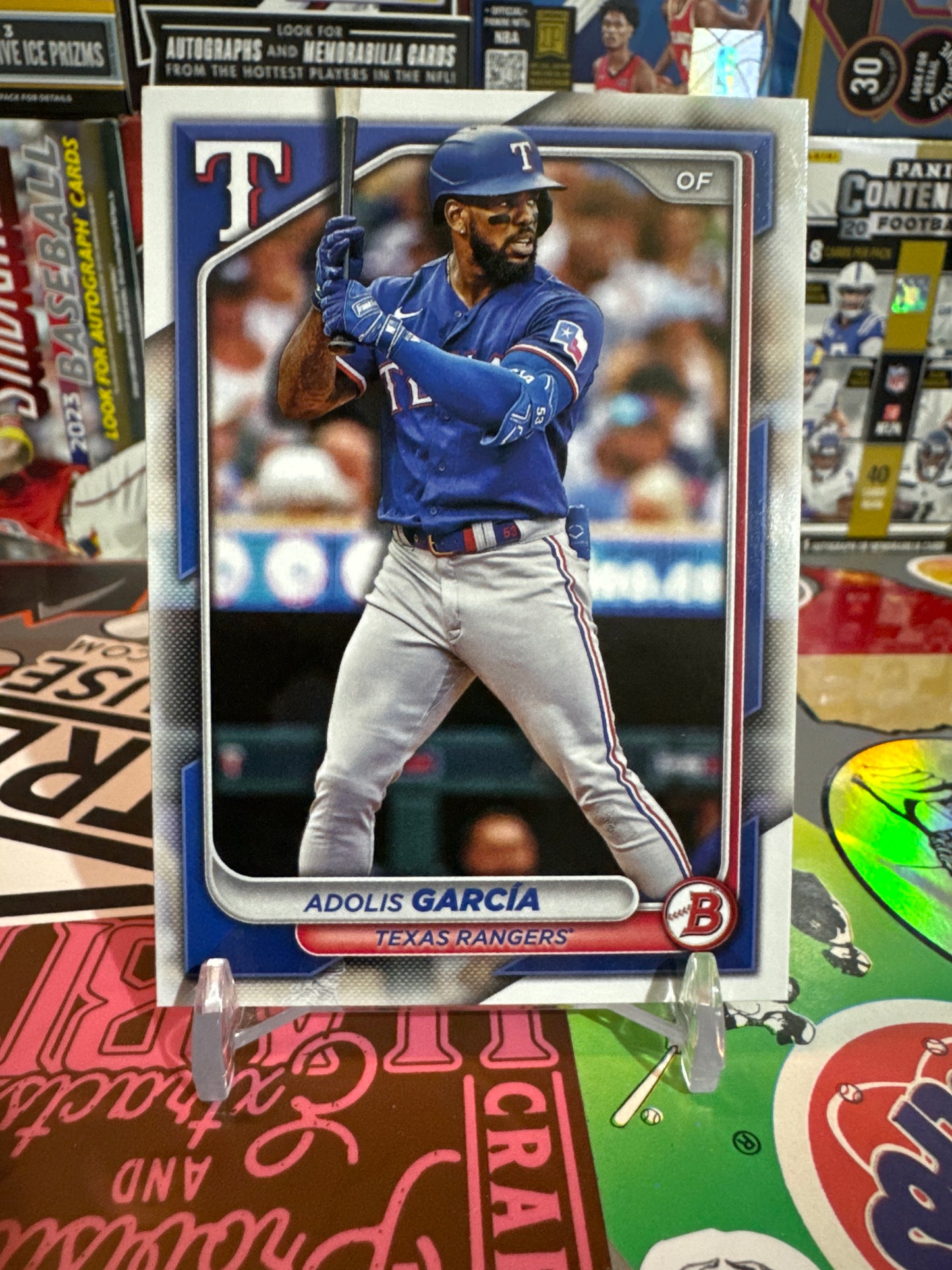 2024 Bowman #6 Adolis Garcia. Texas Rangers