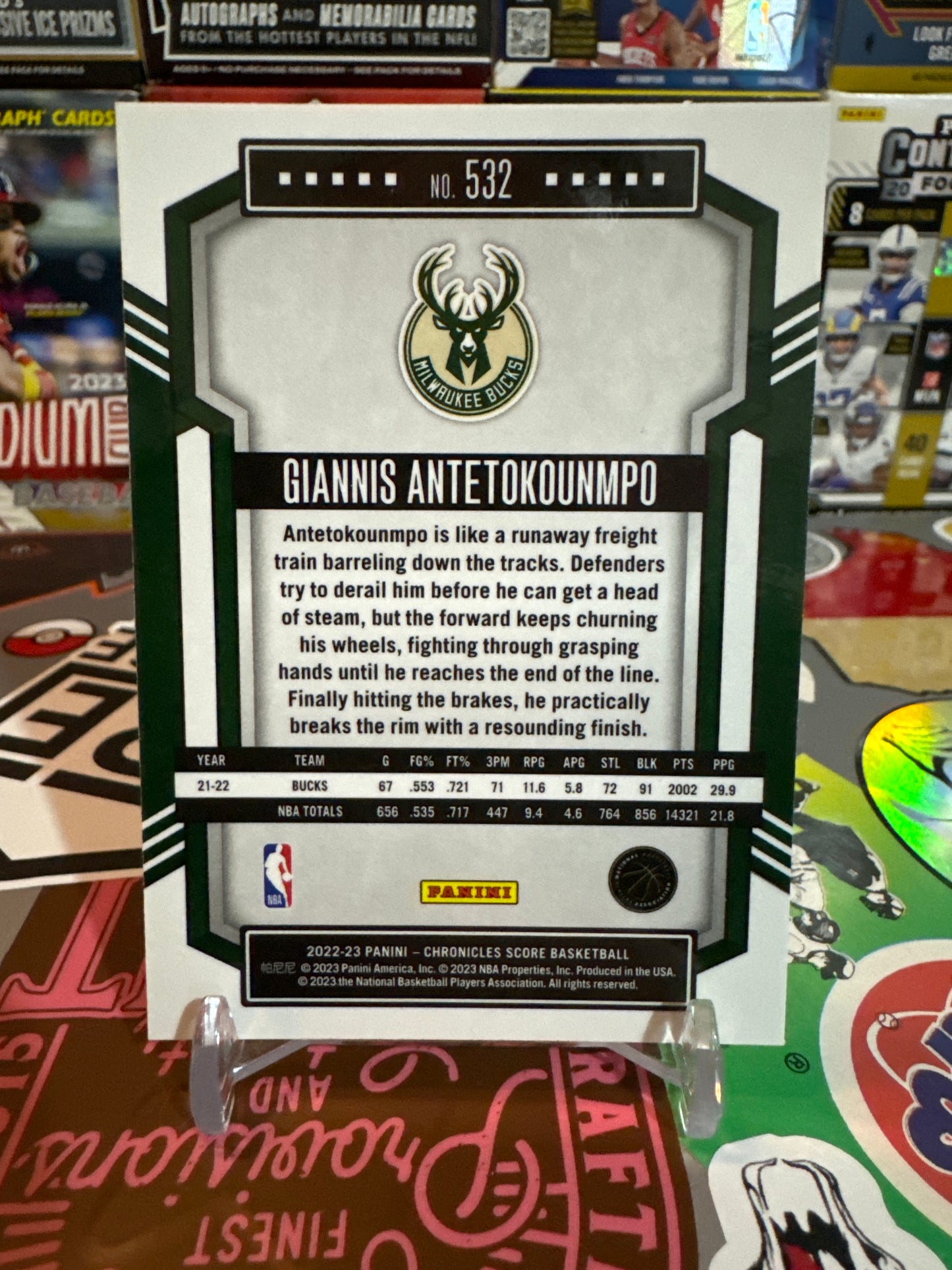 2022 Panini Chronicles Score Premium #532 Giannis Antetokounmpo- Silver