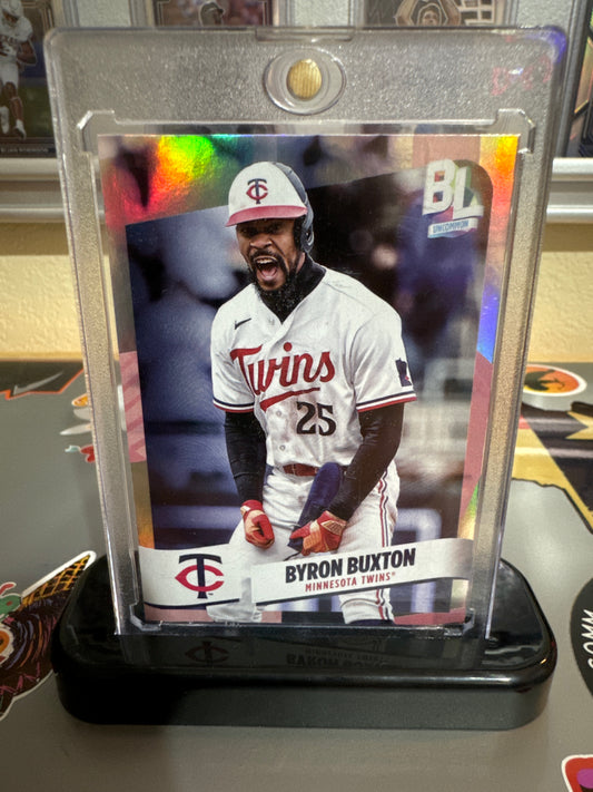 2024 Topps Big League #227 Byron Buxton silver/rainbow foil.