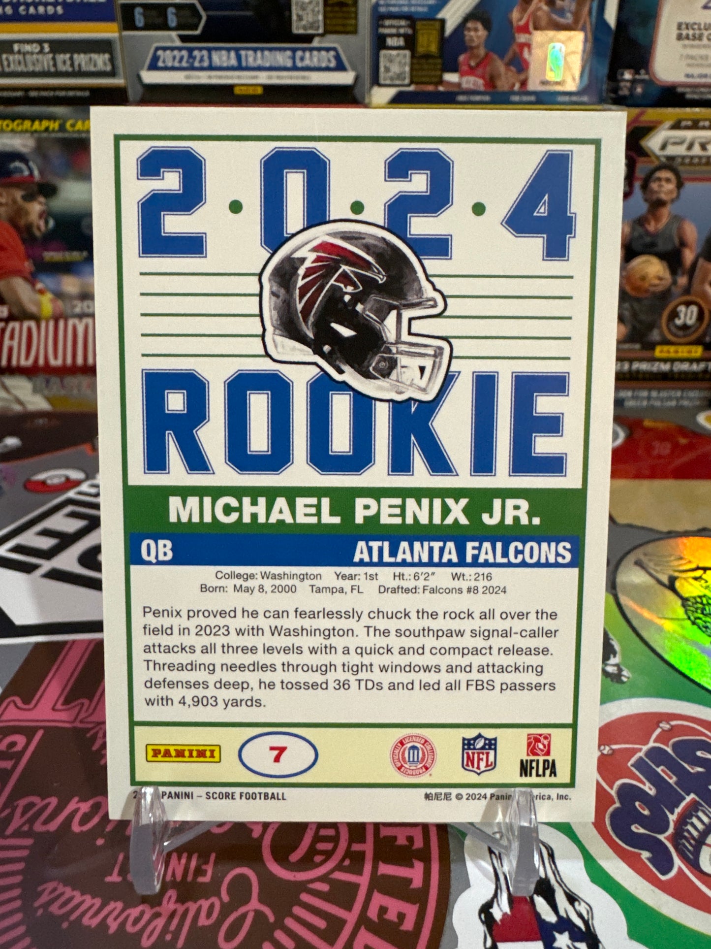 2024 Score 35th Anniversary Rookie #7 Michael Penix Jr. RC