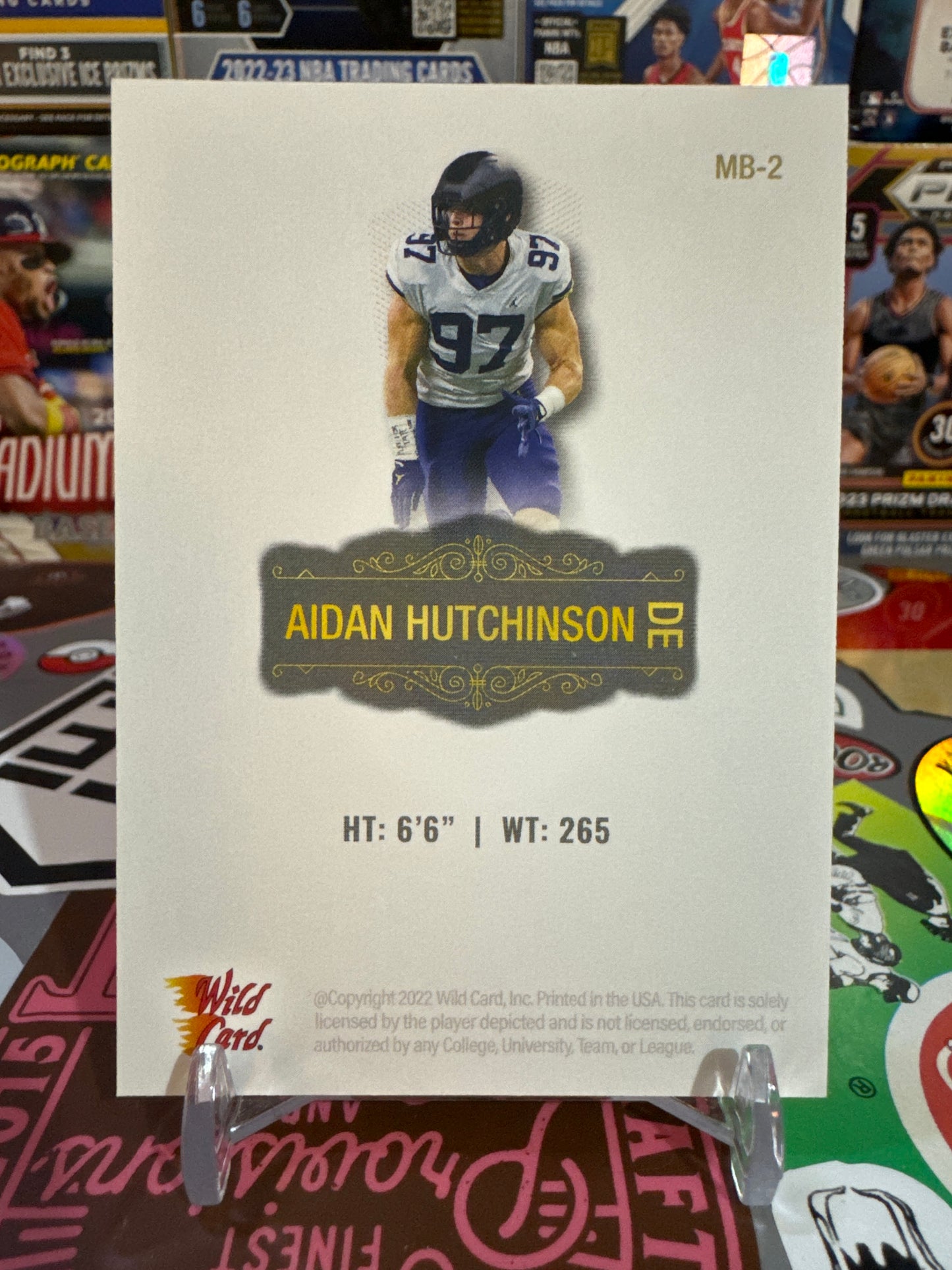 2022 Wild Card Matte #MB-2 Aidan Hutchinson- White