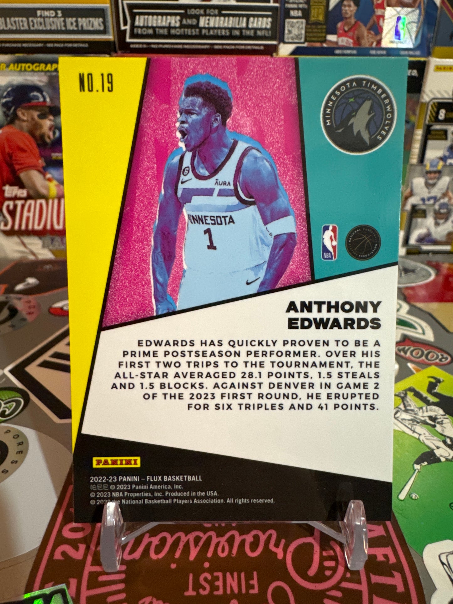 2022 Panini Flux- Flux Appeal #19 Anthony Edwards