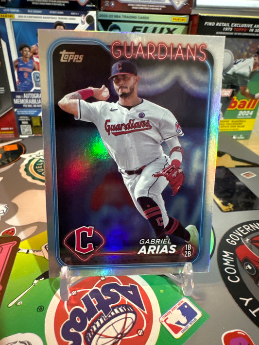 2024 Topps Series 2 #579 Gabriel Arias- Rainbow Foil