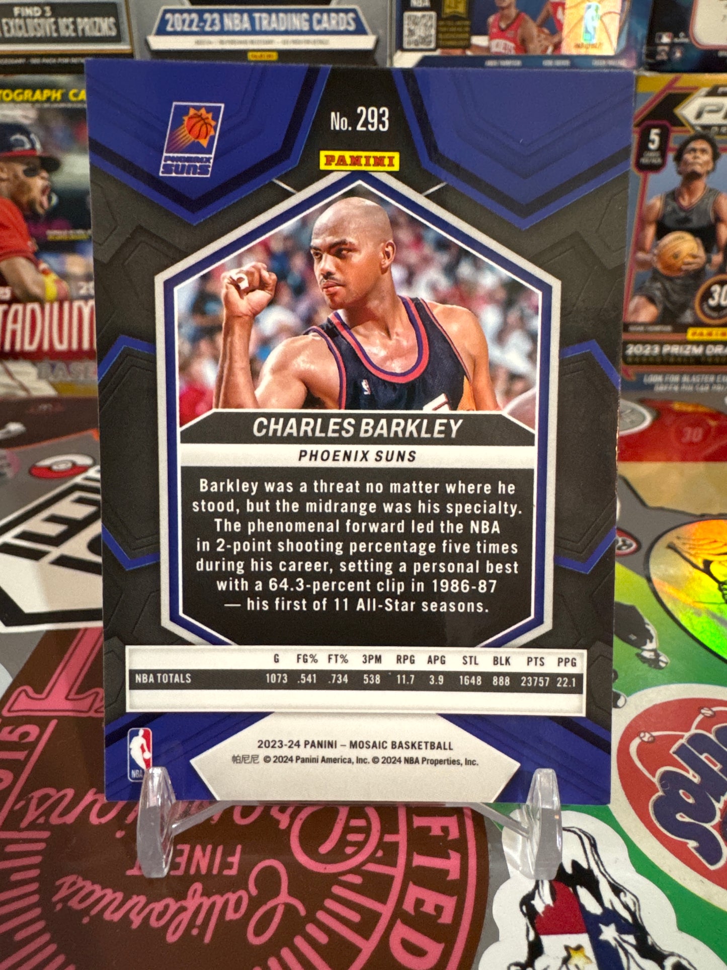 2023 Panini Mosaic #293 Charles Barkley NBA Greats.