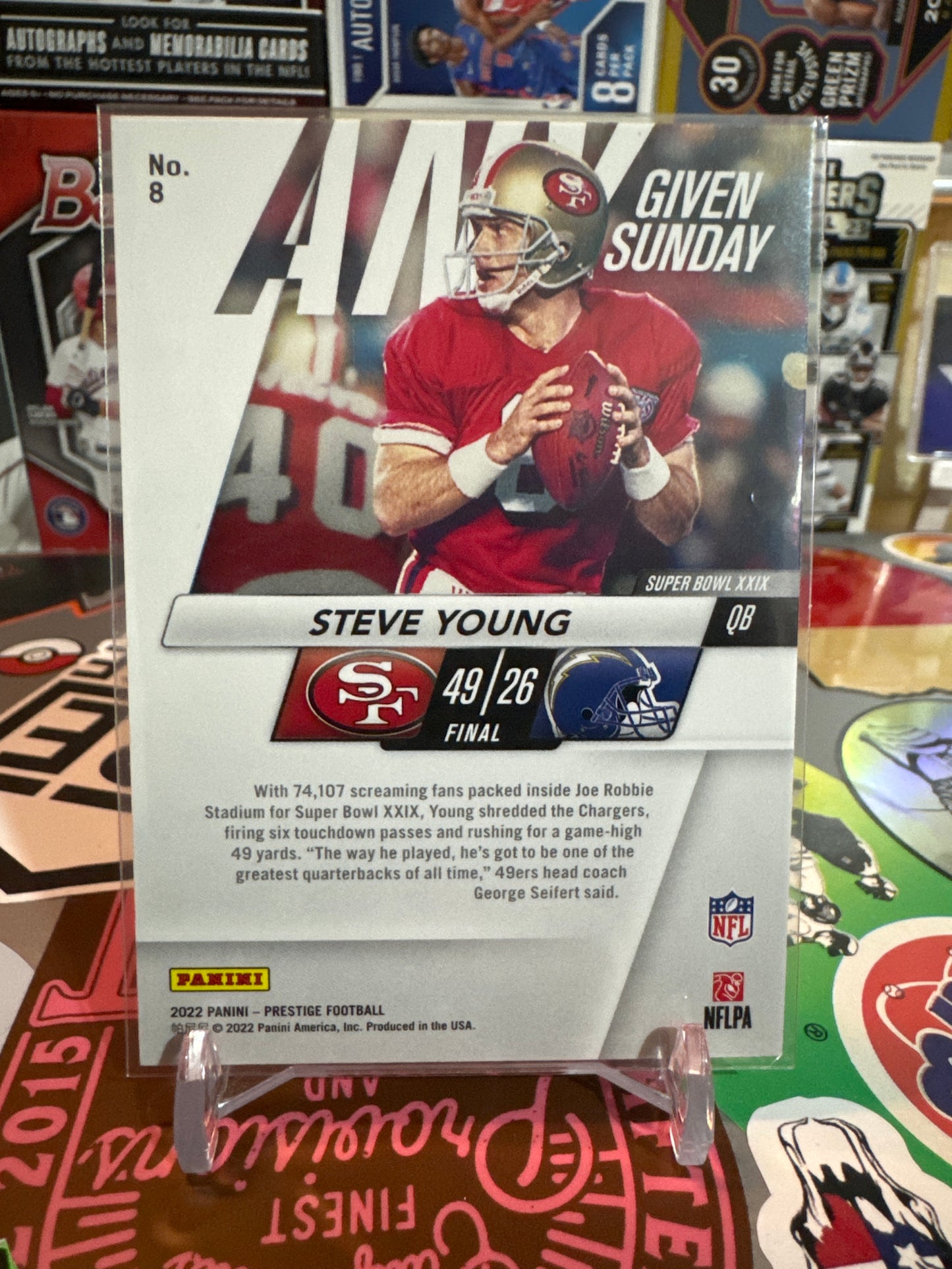 2022 Panini Prestige Any given Sunday #8 Steve Young