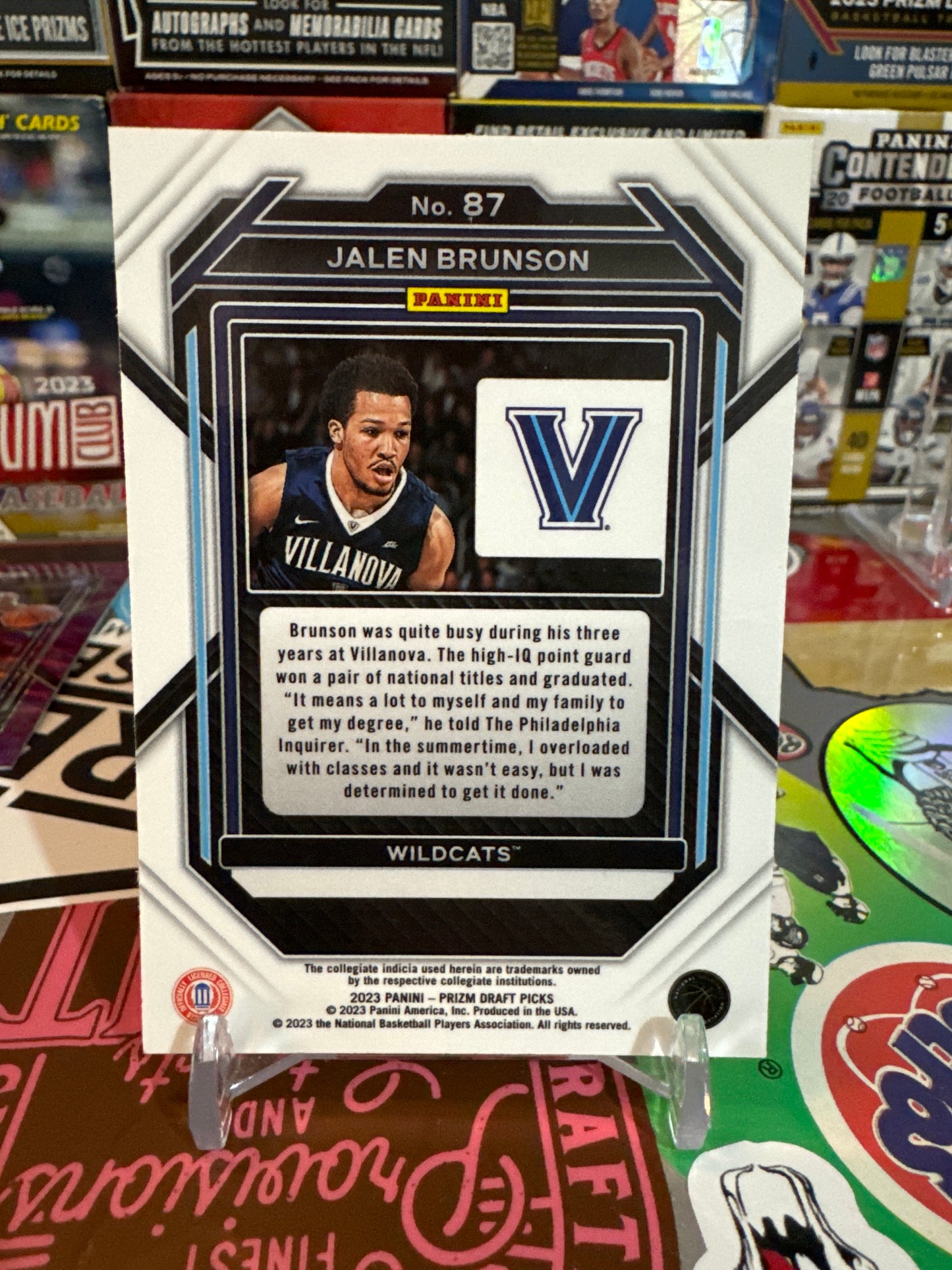 2023 Panini Prizm draft picks #87 Jalen Brunson