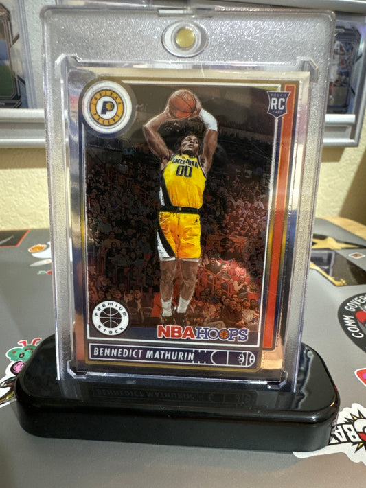 2022 Panini Chronicles Hoops Premium stock. #579 Bennedict Mathurin- Silver