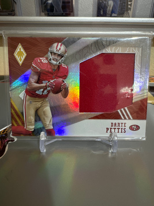 2018 Panini Phoenix RPS Jumbo Memorabilia #21 Dante Pettis. Numbered 11/100