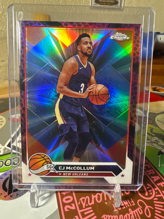 2023 Topps Chrome Sapphire #47 CJ McCollum