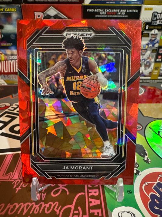 2023 Panini Prizm draft picks #57 Ja Morant- Red Ice Parallel