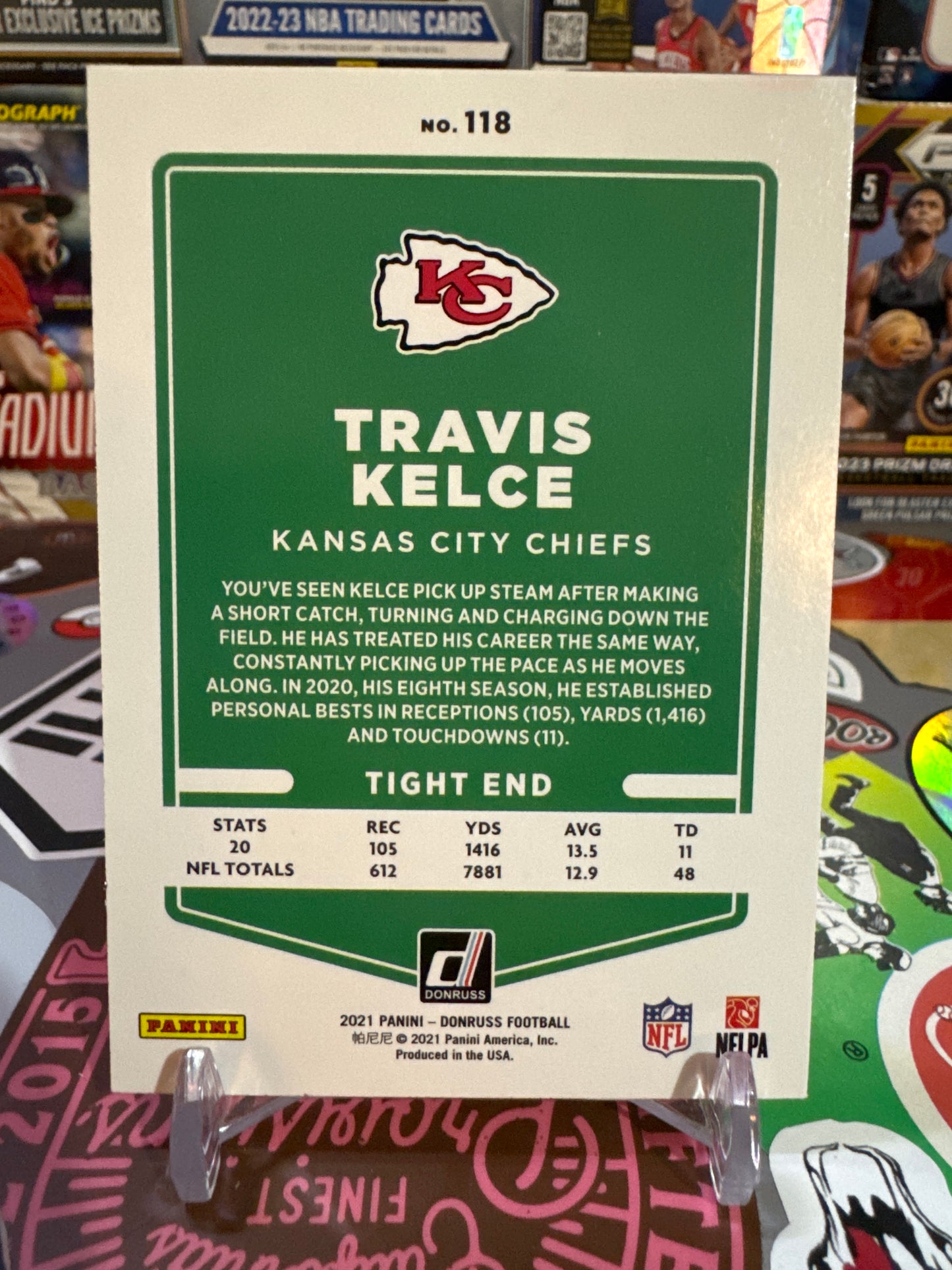 2022 Donruss #118B Travis Kelce- Photo Variation