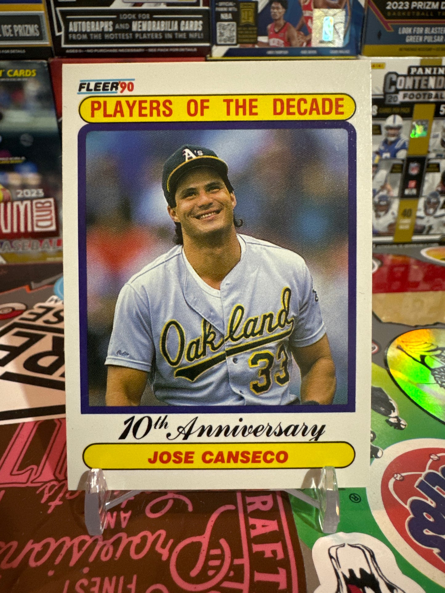 1990 Fleer Players of the decade #629 Jose Canseco