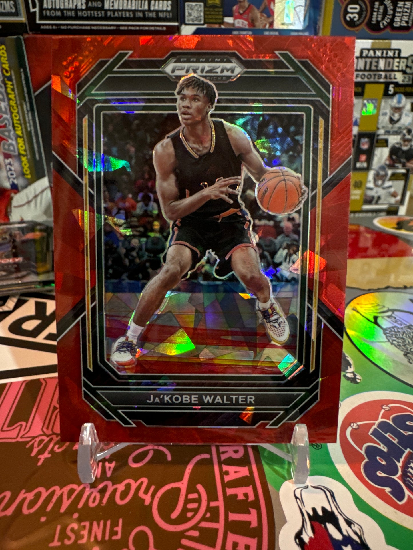 2023 Panini Prizm Draft Picks #27 Ja’Kobe Walter- Red Ice Parallel