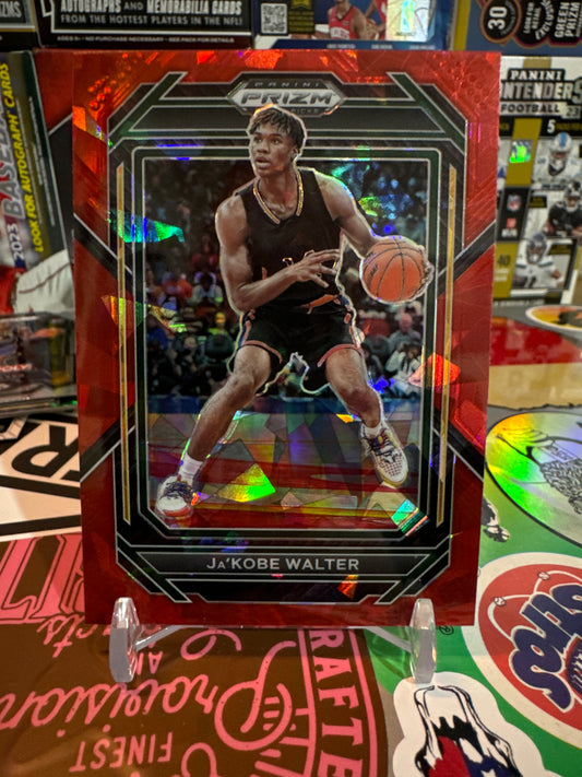 2023 Panini Prizm Draft Picks #27 Ja’Kobe Walter- Red Ice Parallel