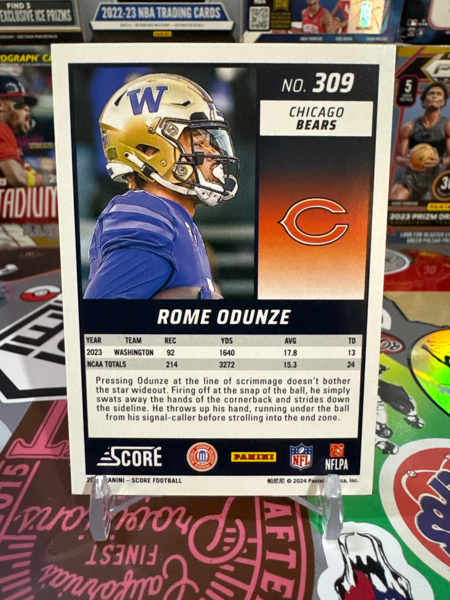 2024 Score #309 Rome Odunze RC