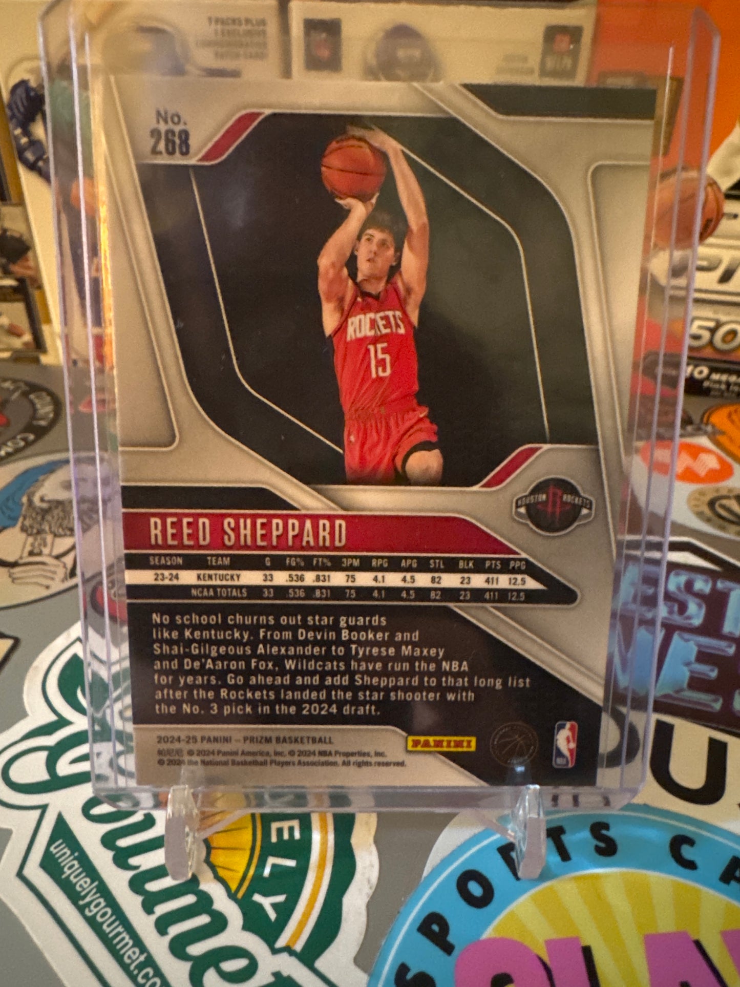 2024 Panini Prizm #268 Reed Sheppard- RC