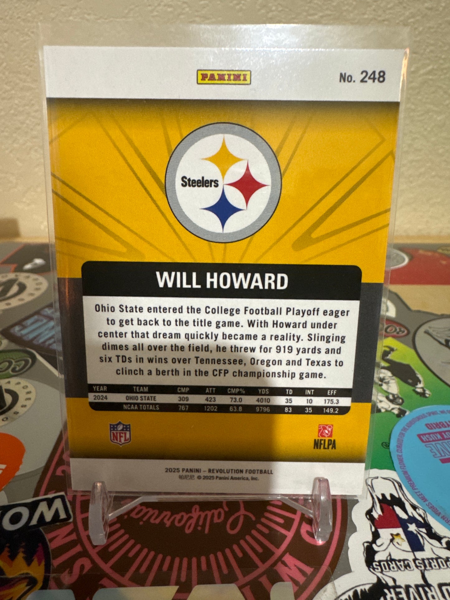 2025 Panini Revolution #248 Will Howard RC