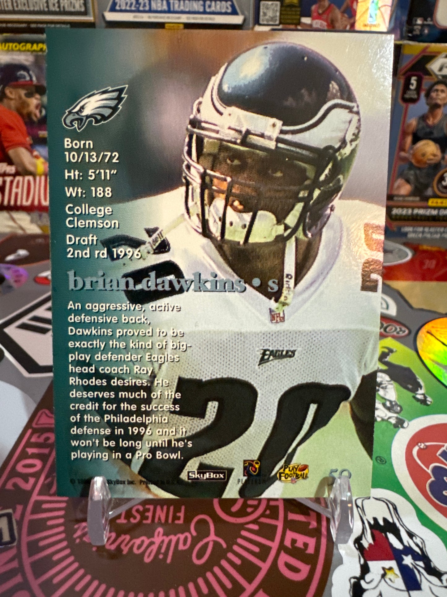 1996 Skybox Impact Rookies #50 Brian Dawkins RC