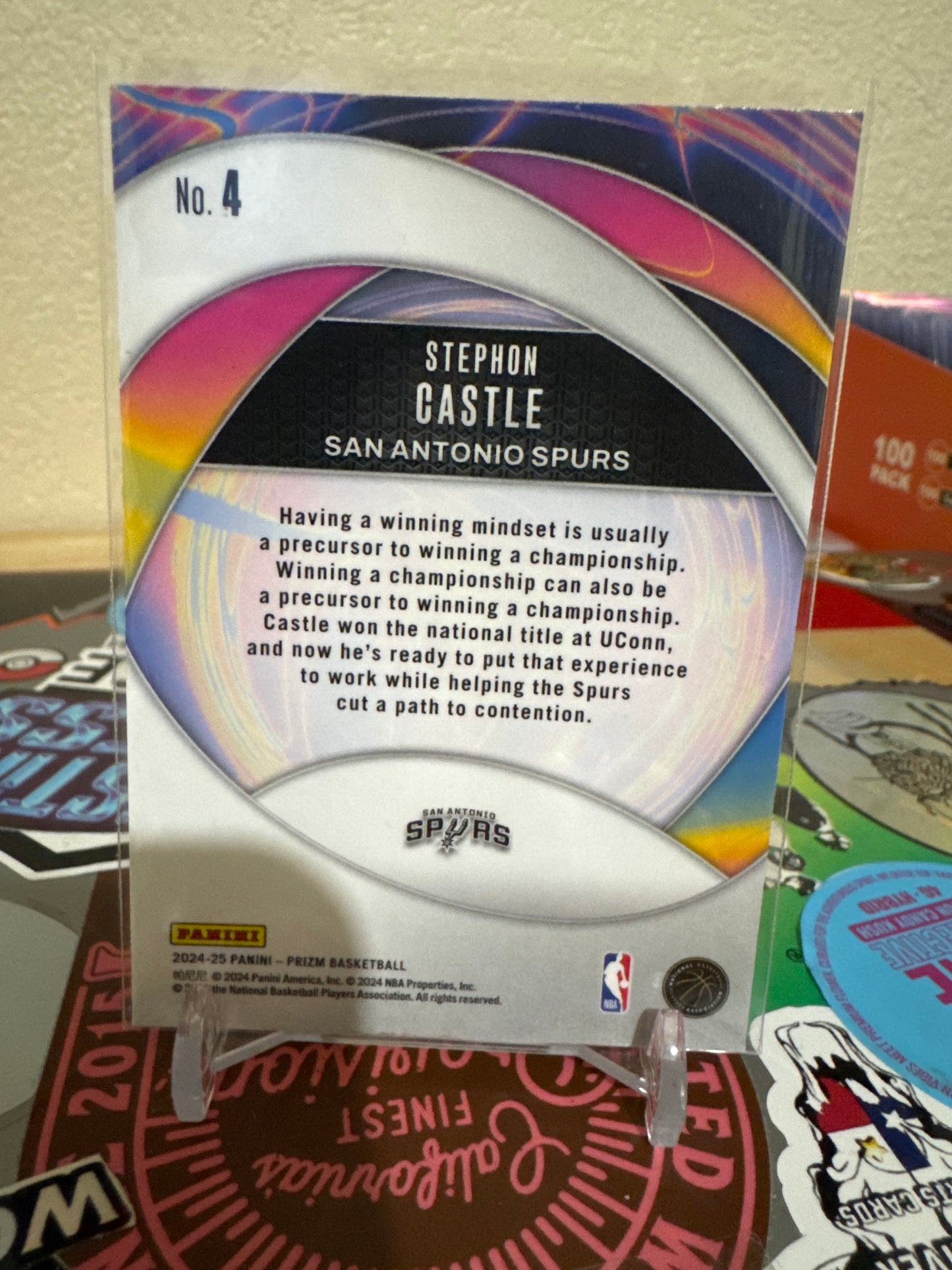 2024 Panini Hoops Instant Impact #4 Stephon Castle RC