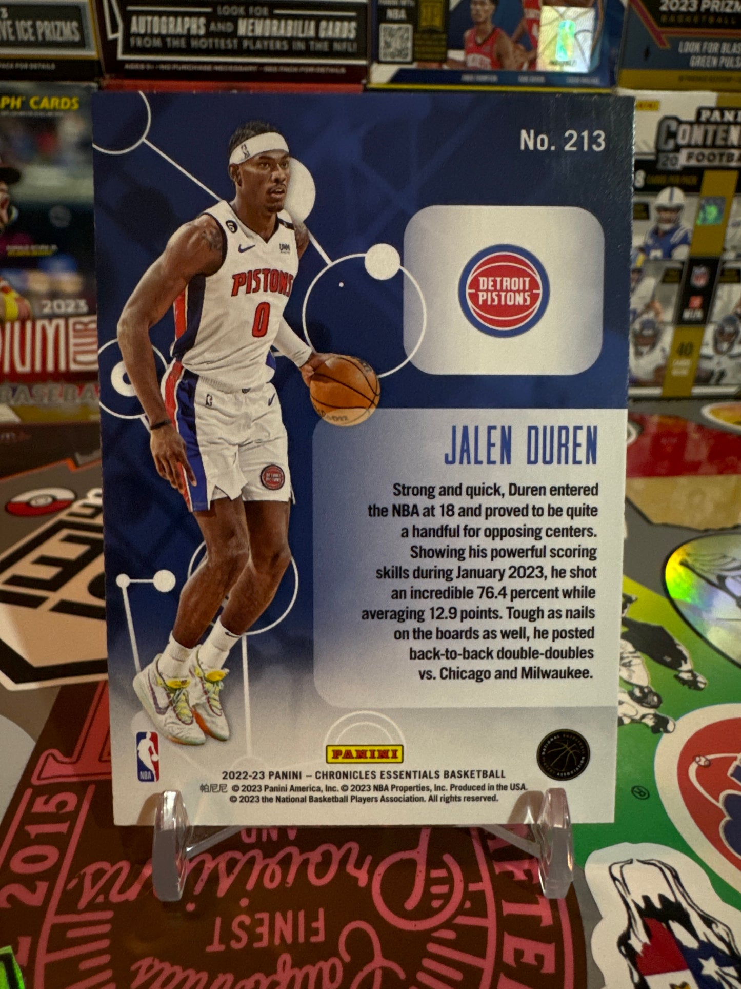 2022 Panini Chronicles Essentials #213 Jalen Duren RC