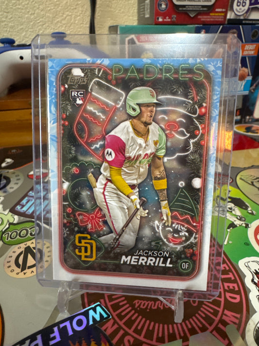 2024 Topps Holiday Holiday Variations  #H160 Jackson Merrill RC