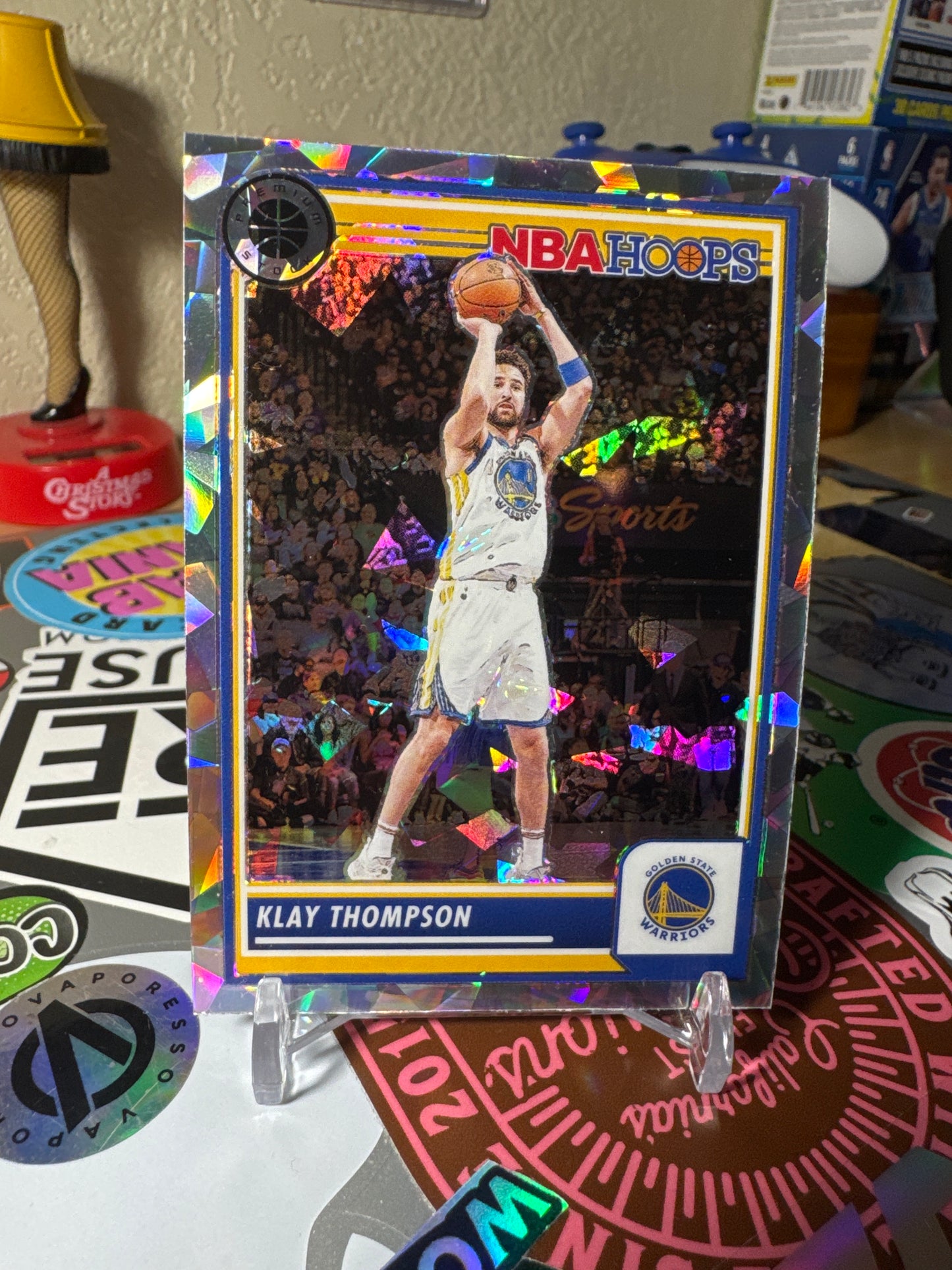 2023 Panini Hoops #255 Klay Thompson- Cracked Ice Parallel