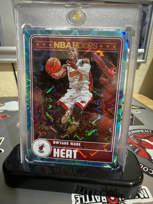 2023 Panini NBA Hoops #299 Dwayne Wade. Teal Explosion.