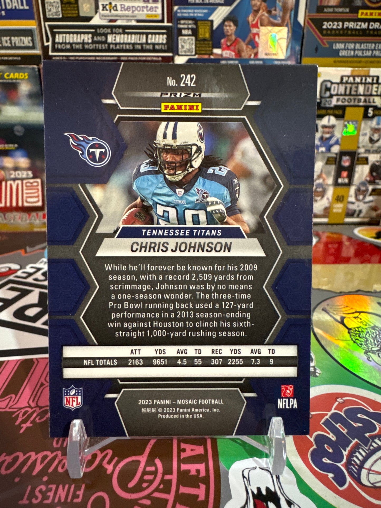 2023 Panini Mosaic #242 Chris Johnson- True Silver