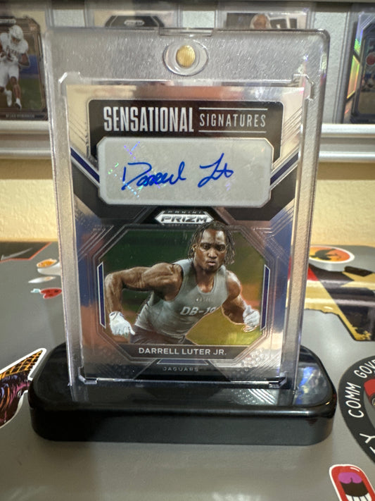 2023 Panini Prizm draft picks Sensational Signatures #SS-DLU Darrell Luter Jr.