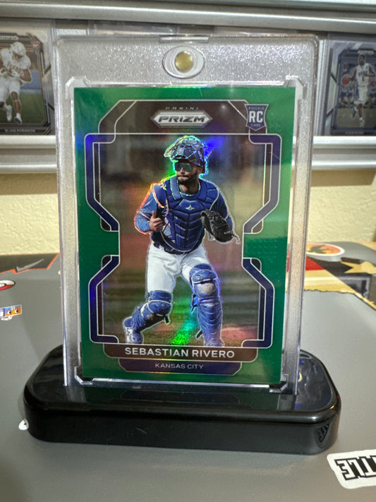 2022 Panini Prizm baseball #108 Sebastian Rivero Green Prizm