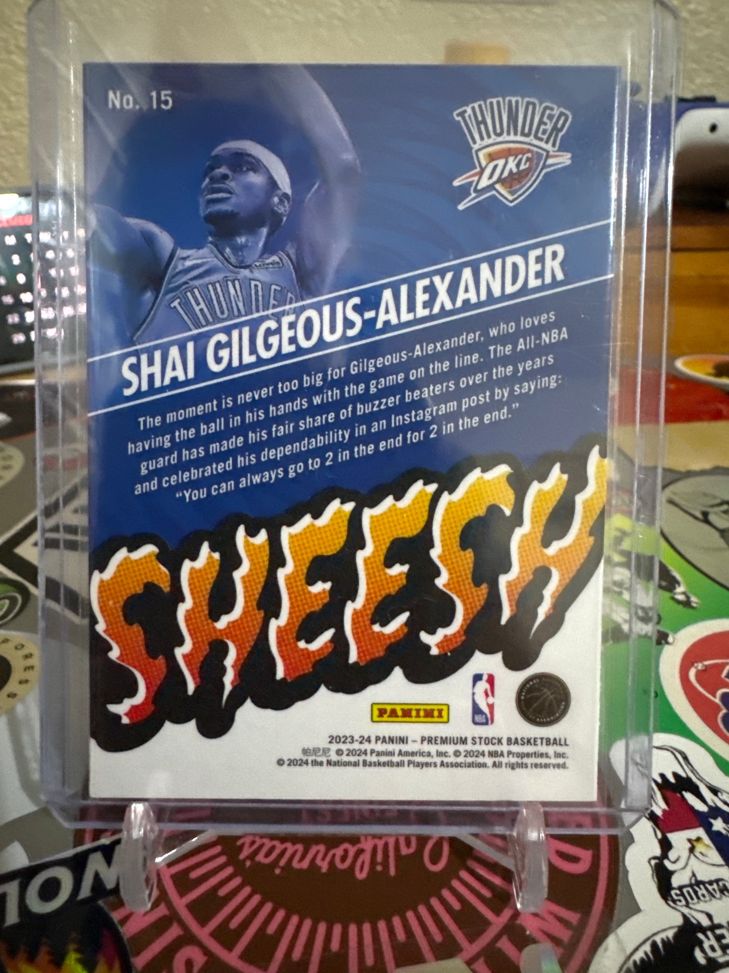 2023 Panini Hoops Premium Stock- SHEESH #15 Shai Gilgeous-Alexander