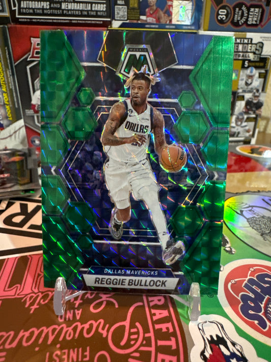 2023 Panini Prizm Draft Picks #116 Reggie Bullock- Green Mosaic Parallel