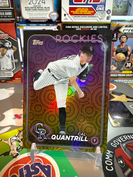 2024 Topps Series 2 #638 Cal Quantrill Summer holiday foil.