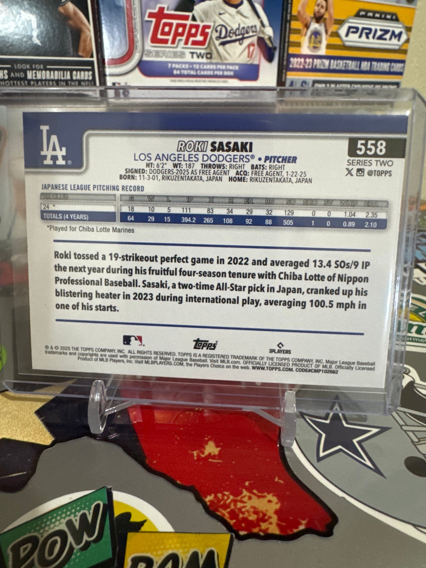 2025 Topps Series 2 #558 Roki Sasaki RC