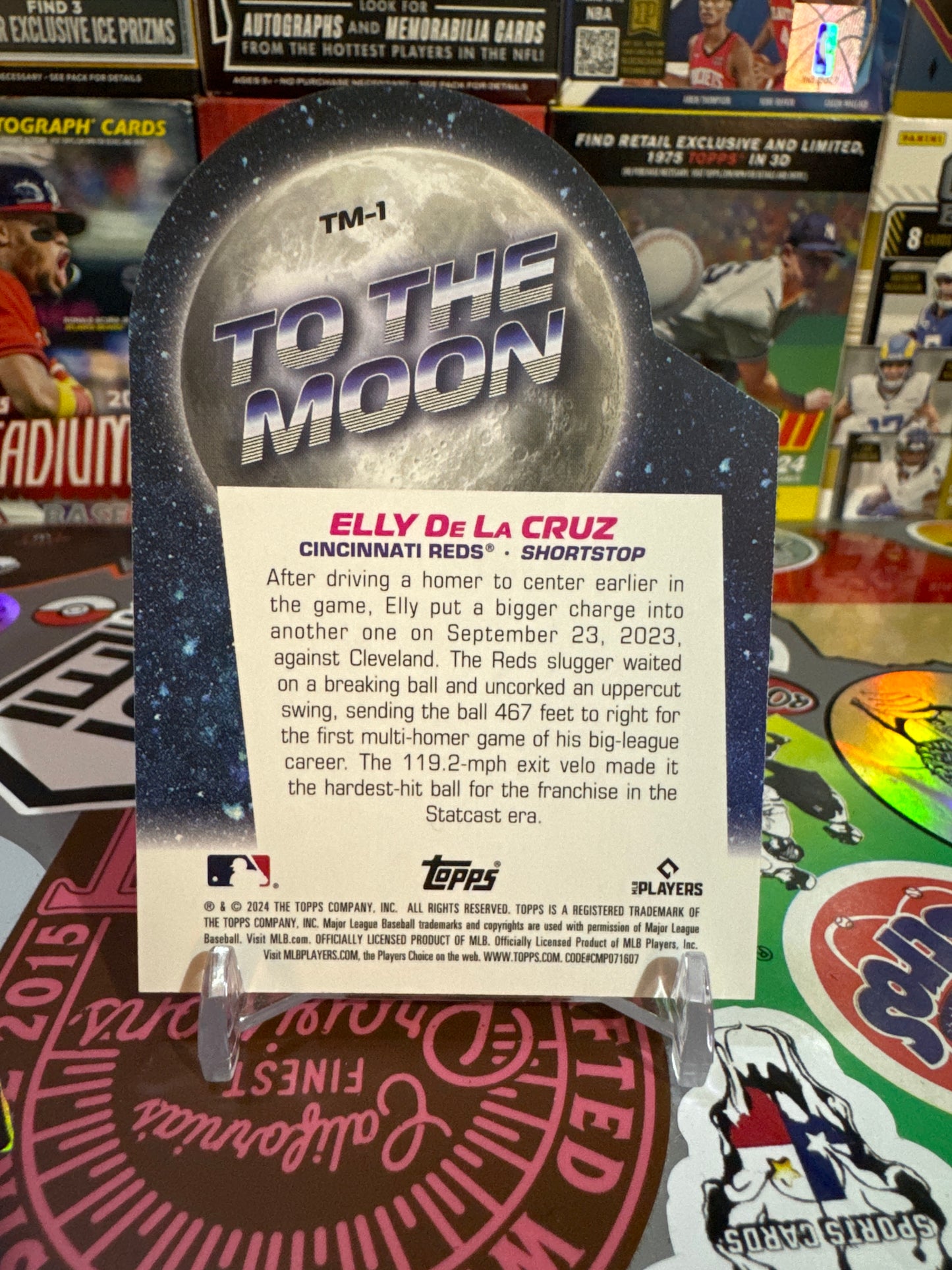 2024 Topps big league To the moon. Die cuts. #TM-1 Elly De La Cruz