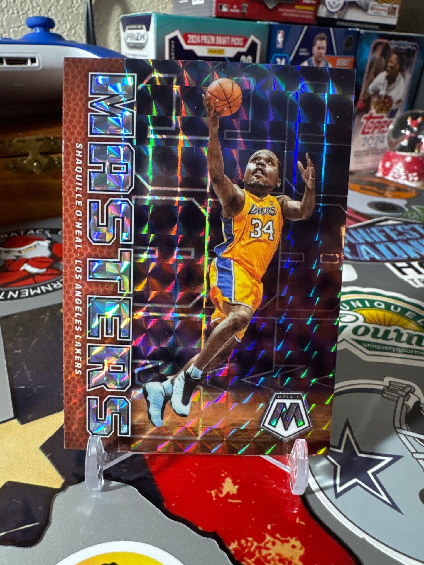 2022 Panini Mosaic Jam Masters #10 Shaquille O’Neil- Mosaic Foil Parallel