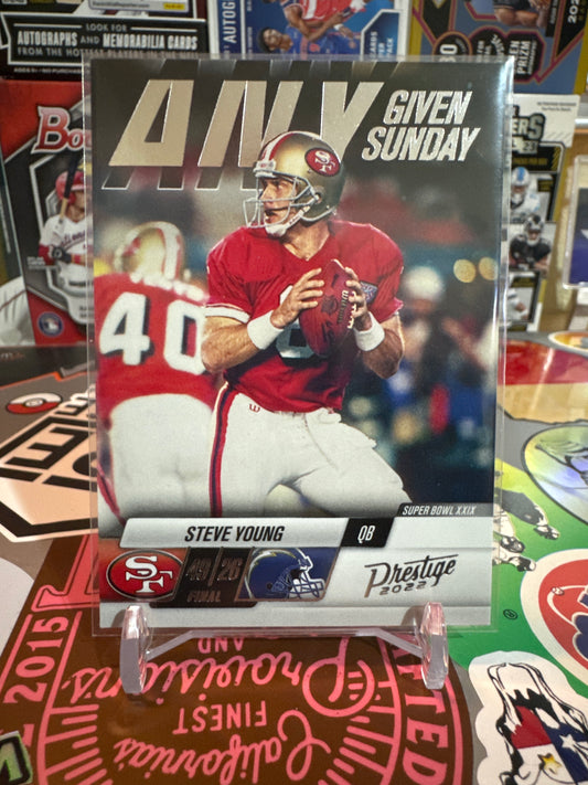 2022 Panini Prestige Any given Sunday #8 Steve Young