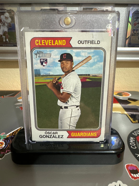 2023 Topps Heritage Chrome #382 Oscar Gonzalez RC