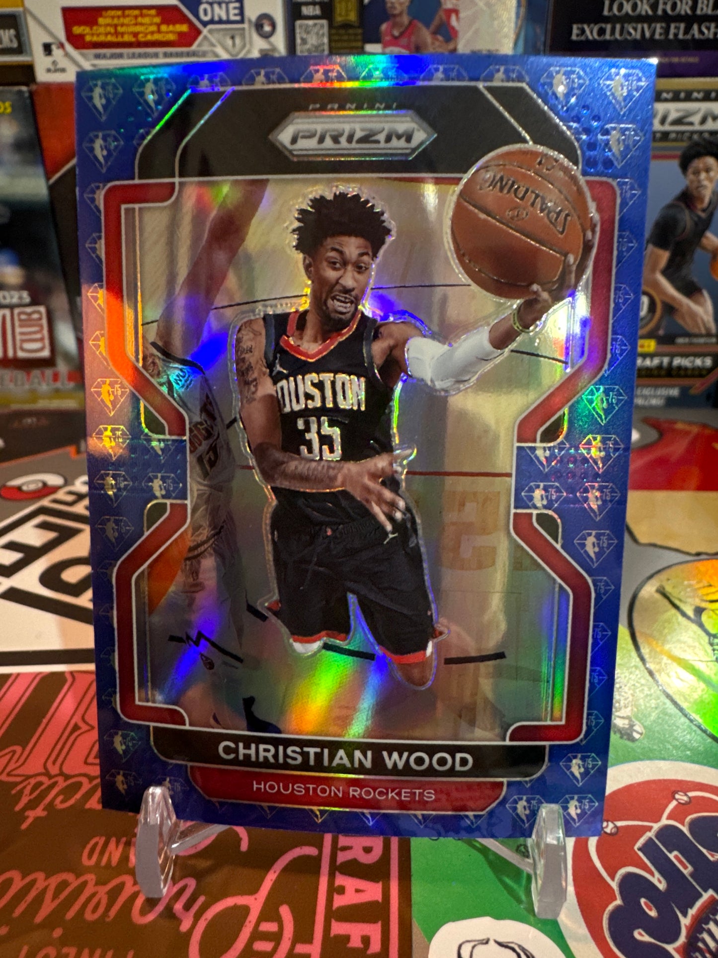 2021 Panini Prizm #112 Christian Wood. NBA 75th Anniversary Parallel