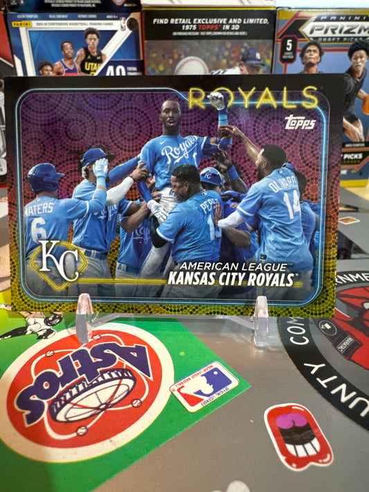 2024 Topps Series 2 #514 Kansas City Royals. Summer holiday foil.
