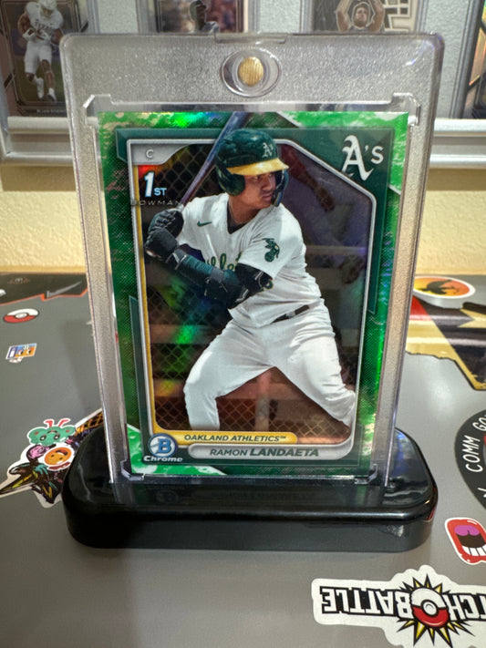 2024 Bowman. Bowman prospects #BP-28 Ramon Landaeta- Green Pattern. 1’st Bowman