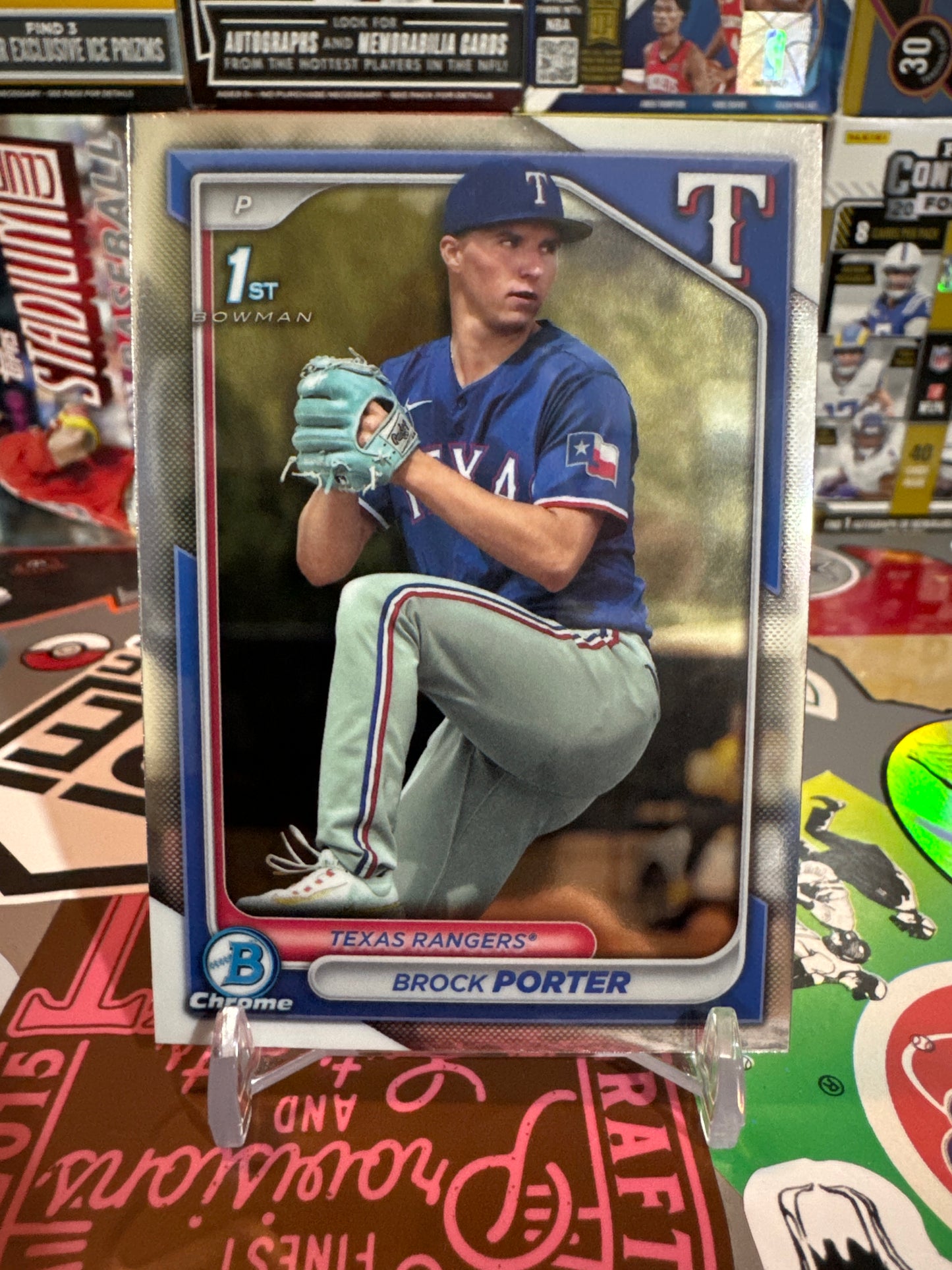 2024 Bowman Chrome prospects #BCP-36 Brock Porter. 1st Bowman. Texas Rangers