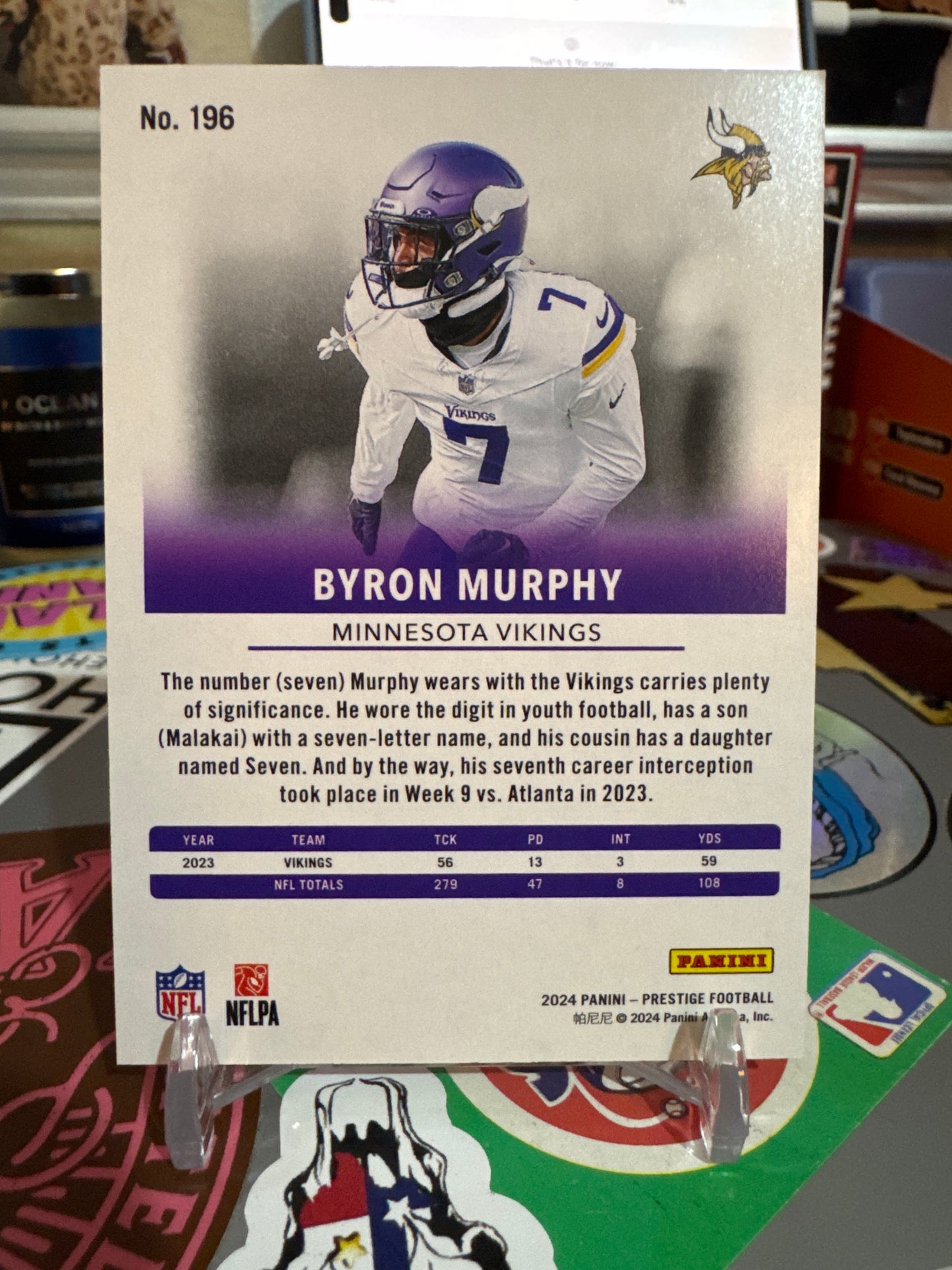 2024 Panini Prestige #194 Byron Murphy- Red Xtra Points Parallel- Numbered 150/399